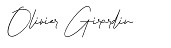 Signature d'Olivier Girardin